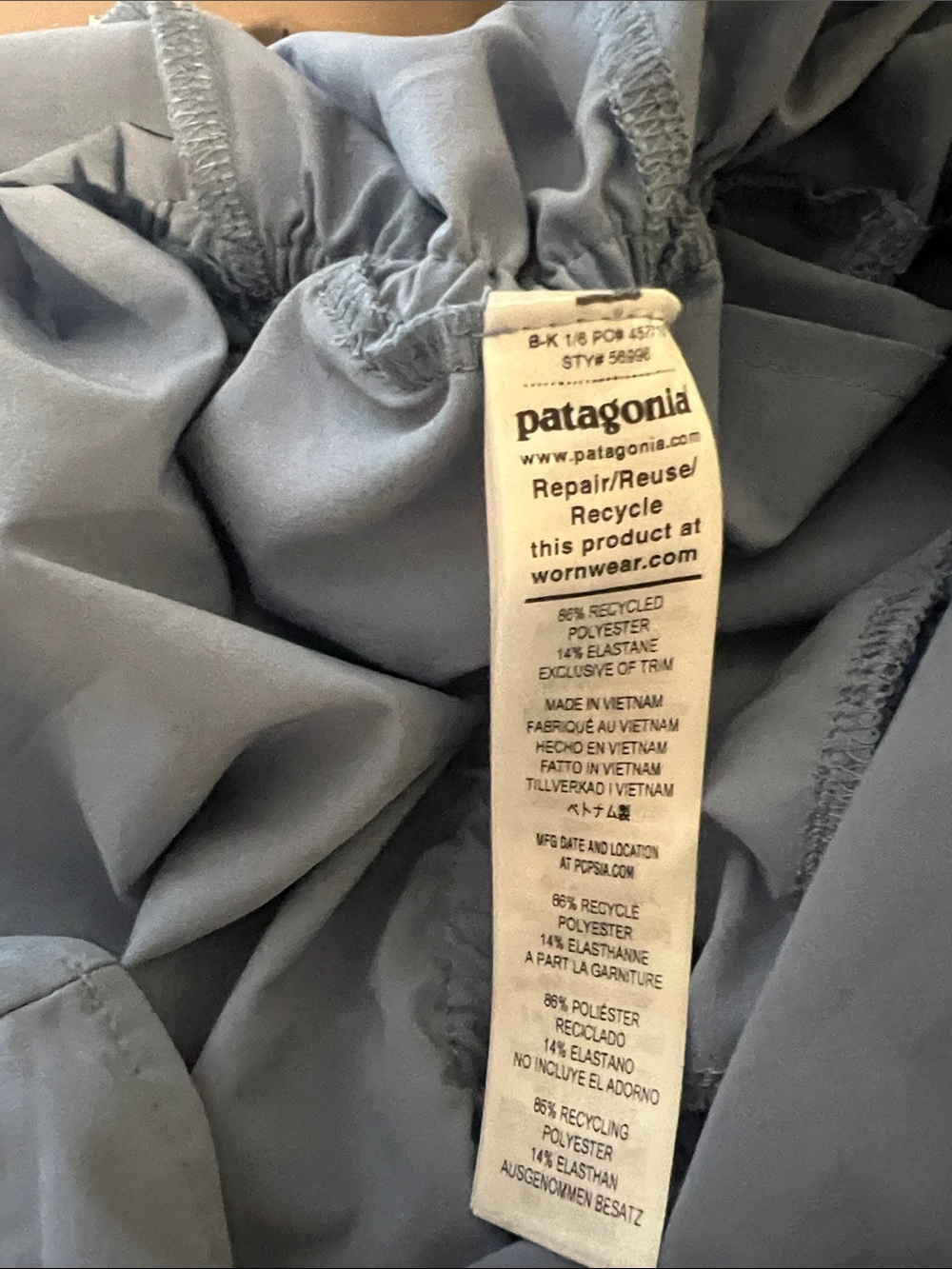 Patagonia Women's V-Neck Light Blue Jumpsuit - Picture 8 of 8